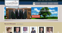 Desktop Screenshot of czaplewskifuneralhomes.com